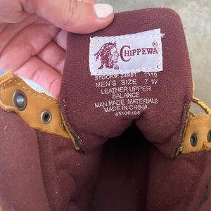Men’s size 7 Chippewa Boots, worn twice